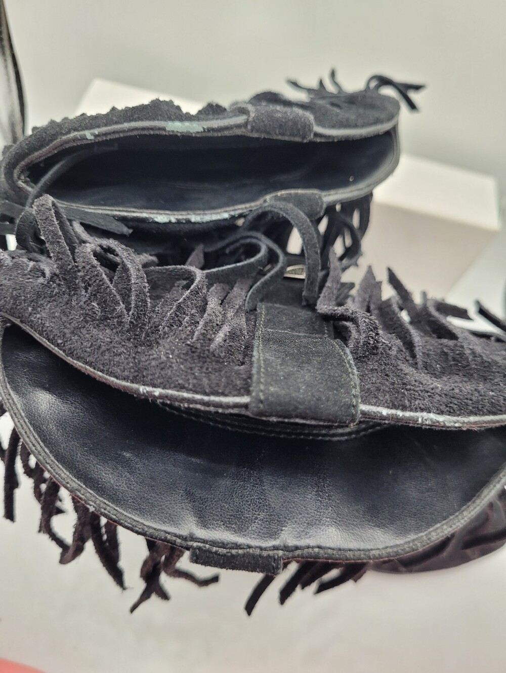 Silver Star Collection Houston leather fringe boots size 9 - Picture 8 of 16